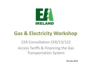 Gas &amp; Electricity Workshop