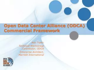 Open Data Center Alliance (ODCA) Commercial Framework
