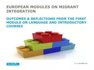 European modules on migrant integration