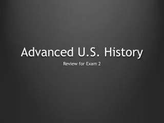 Advanced U.S. History