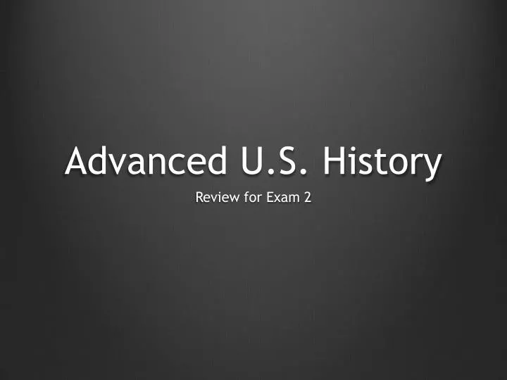 advanced u s history