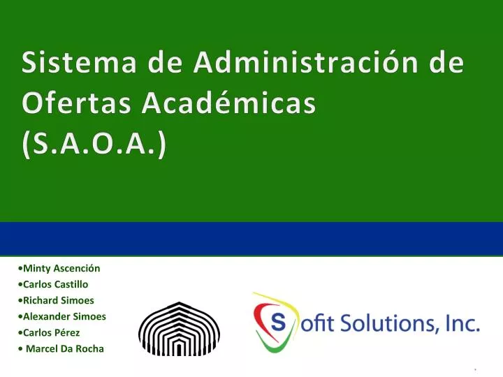 sistema de administraci n de ofertas acad micas s a o a