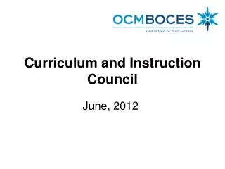 Curriculum and Instruction Council