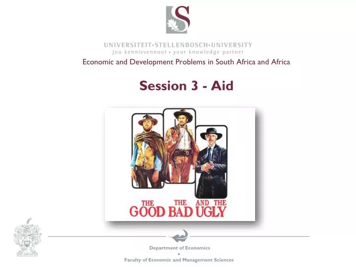 economic and development problems in south africa and africa session 3 aid