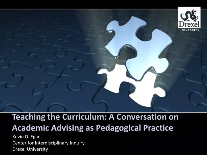 teaching the curriculum a conversation on academic advising as pedagogical practice