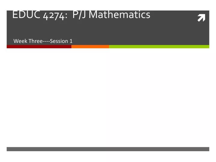 educ 4274 p j mathematics