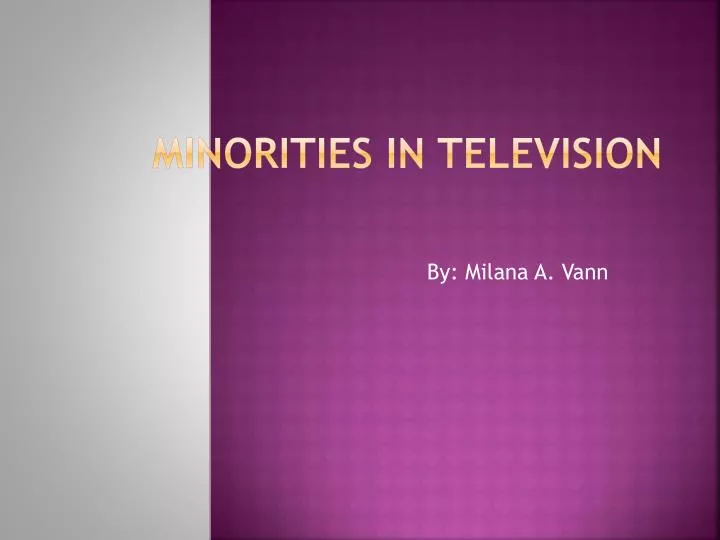 minorities in television