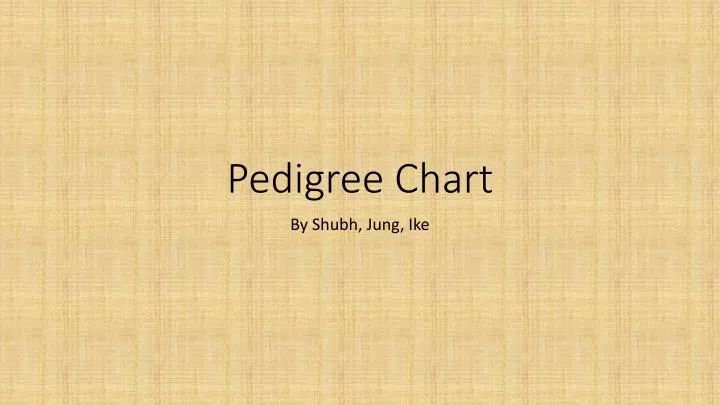 pedigree chart