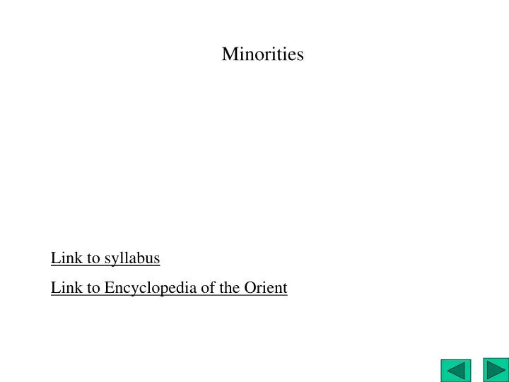 minorities