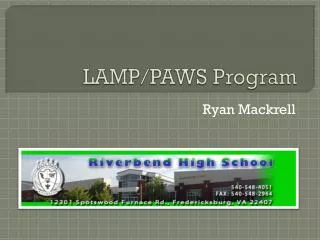 LAMP/PAWS Program