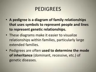 PEDIGREES