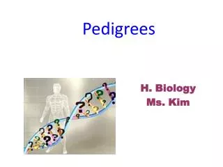 Pedigrees