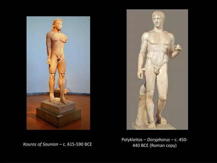 kouros of sounion c 615 590 bce