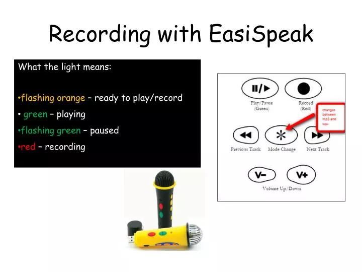 recording with easispeak