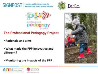 The Professional Pedagogy Project Rationale and aims What made the PPP innovative and different?