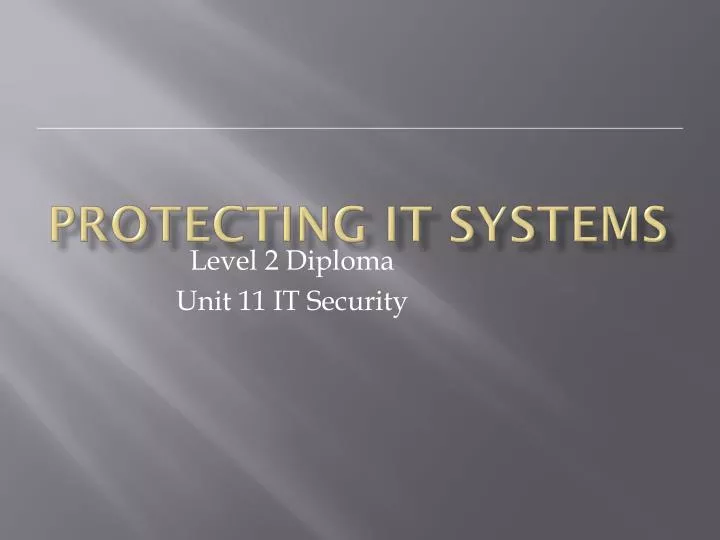 protecting it systems