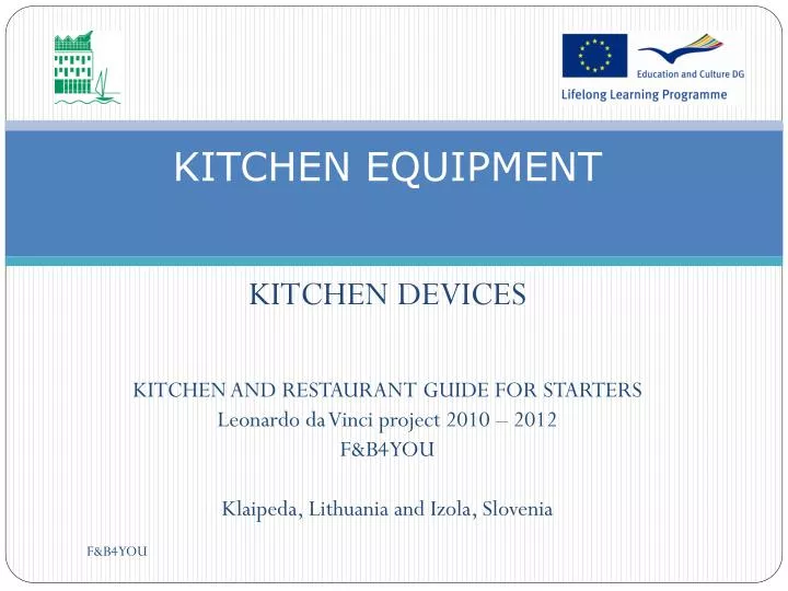 kitchen equipment