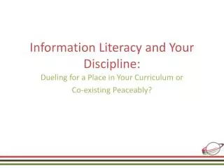 Information Literacy and Your Discipline: