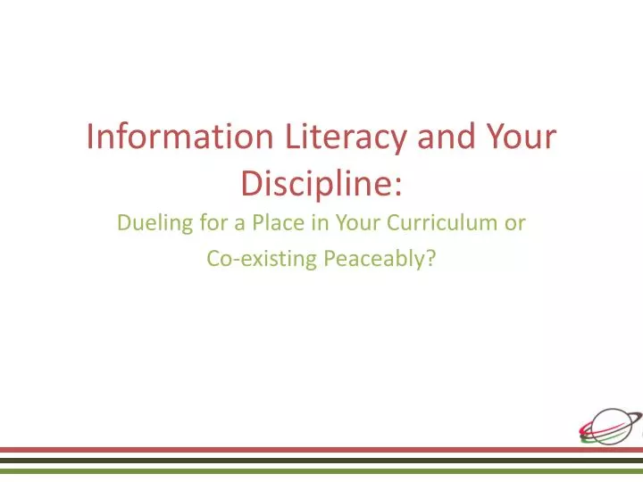 information literacy and your discipline