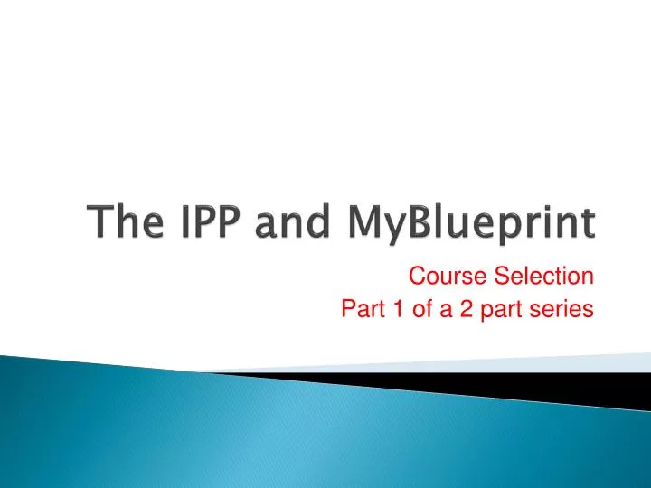 the ipp and myblueprint