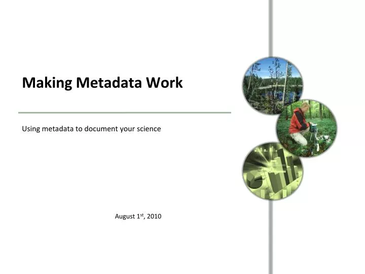 making metadata work