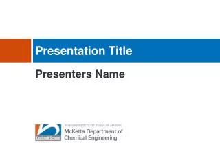 Presentation Title