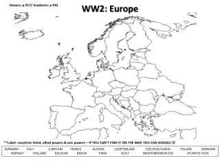 WW2: Europe