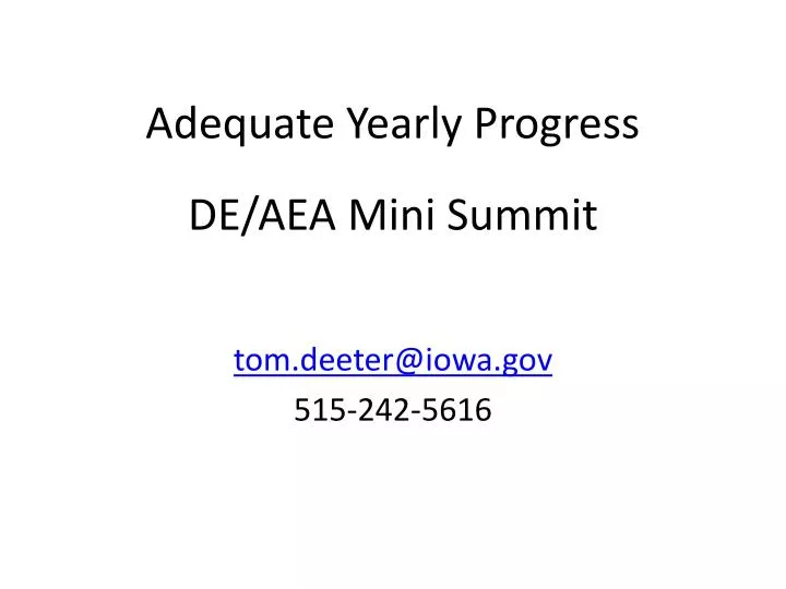 adequate yearly progress