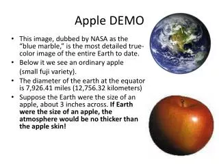 Apple DEMO