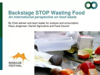Backstage STOP Wasting Food An international perspective on food waste