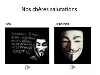 nos ch res salutations