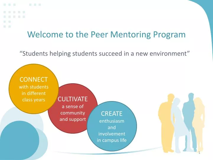 welcome to the peer mentoring program