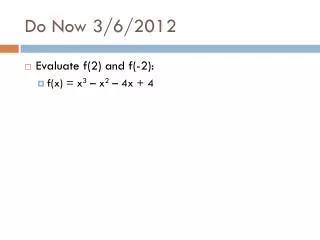 do now 3 6 2012