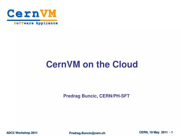 cernvm on the cloud