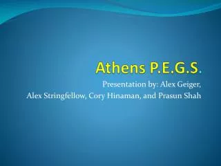 Athens P.E.G.S .