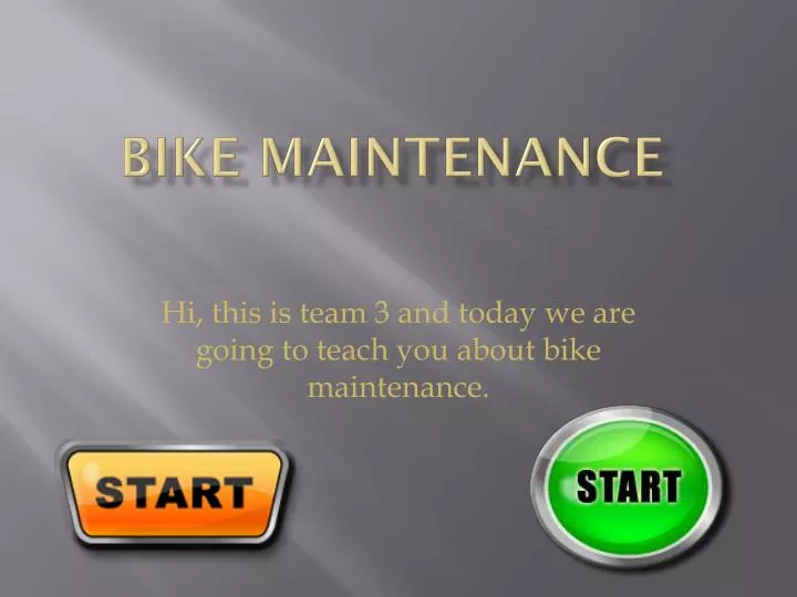 bike maintenance