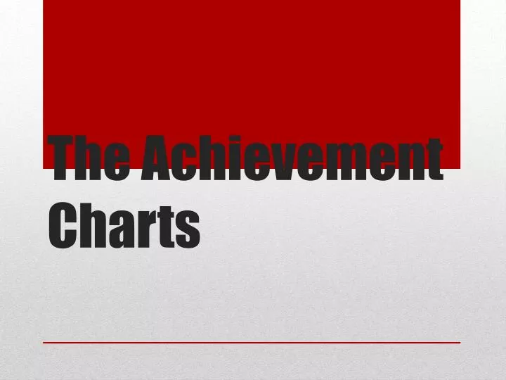 the achievement charts