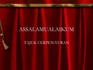 assalamualaikum