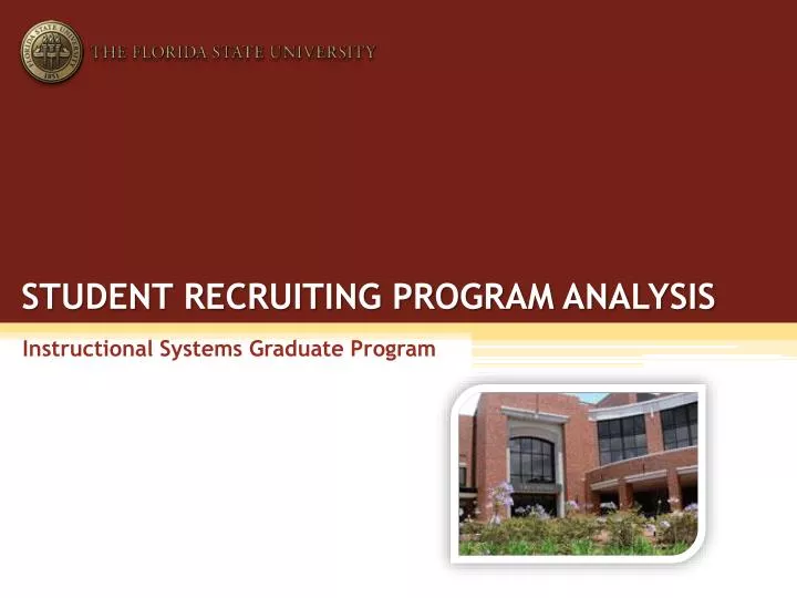 student recruiting program analysis