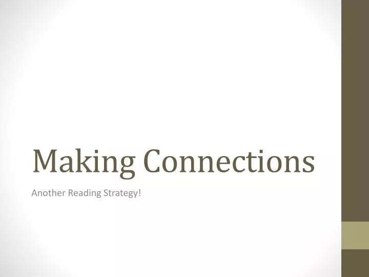 making connections