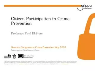 Crime Prevention &amp; Community Safety: Kinds of knowledge relevant to practice