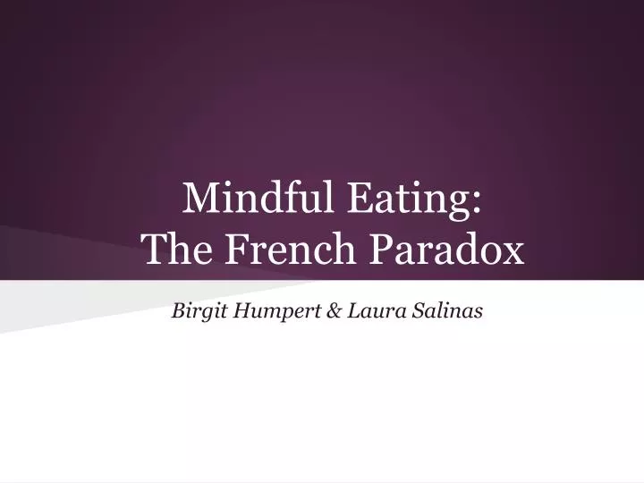 mindful eating the french paradox