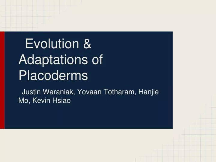 evolution adaptations of placoderms