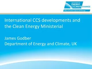 CCS in the Clean Energy Ministerial