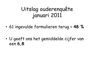 uitslag ouderenqu te januari 2011