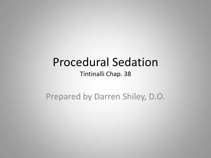 procedural sedation tintinalli chap 38