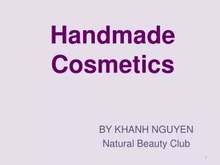 Handmade Cosmetics