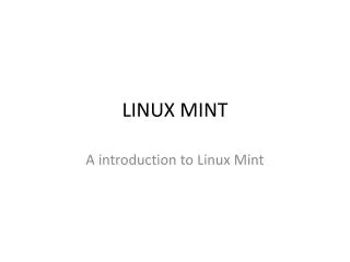 LINUX MINT