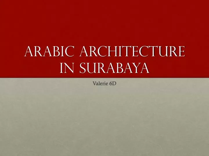 arabic architecture in surabaya