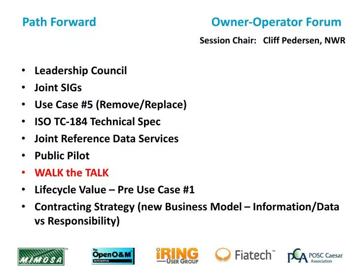 path forward owner operator forum